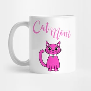 Pink Cat Mom Mug